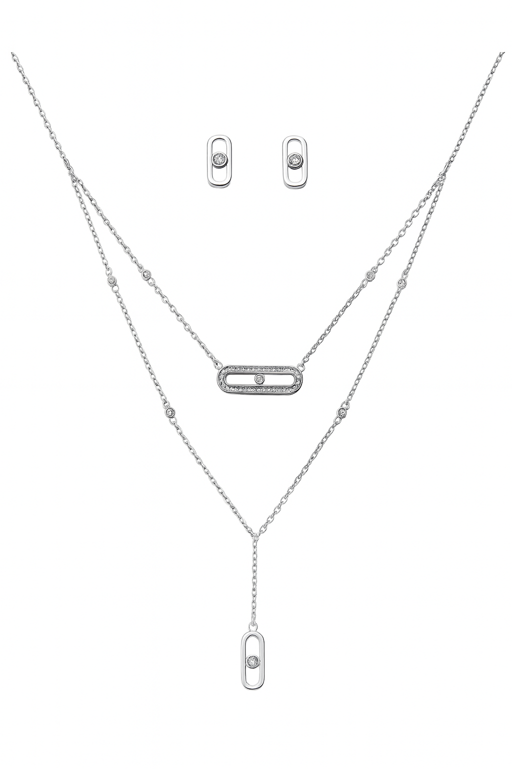 925 Sterling Silver Skylar Pendant Set