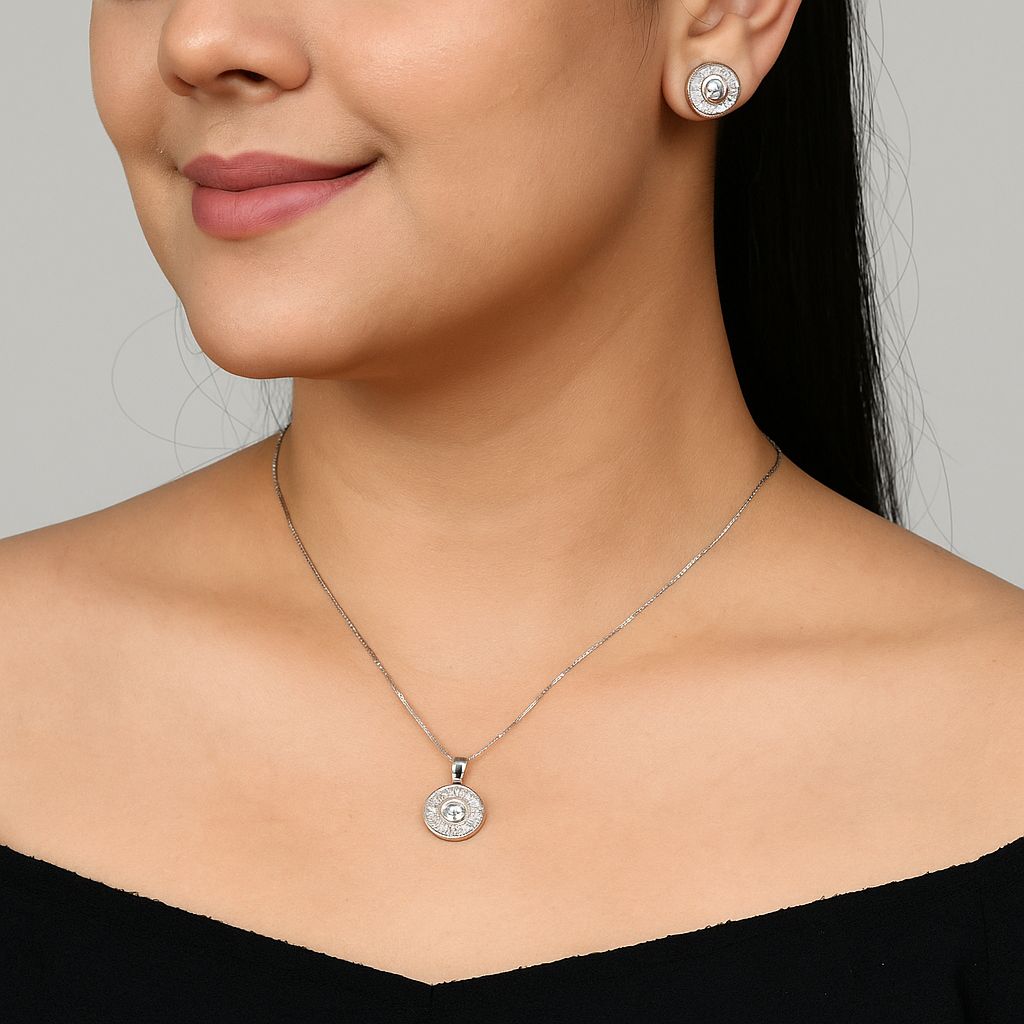 925 Sterling Silver Rylee Pendant Set