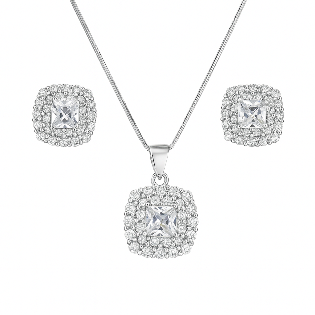 925 Sterling Silver Alana Pendant Set