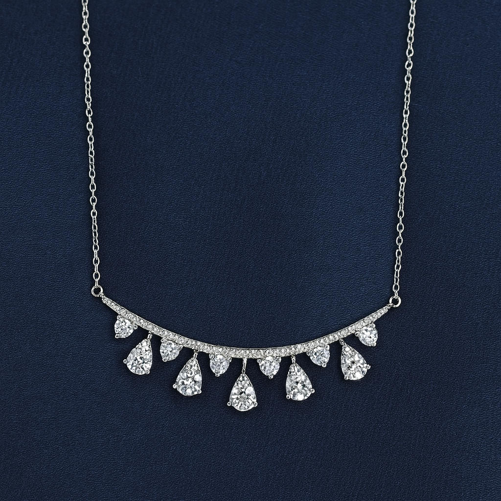 925 Sterling Silver Adhara Necy
