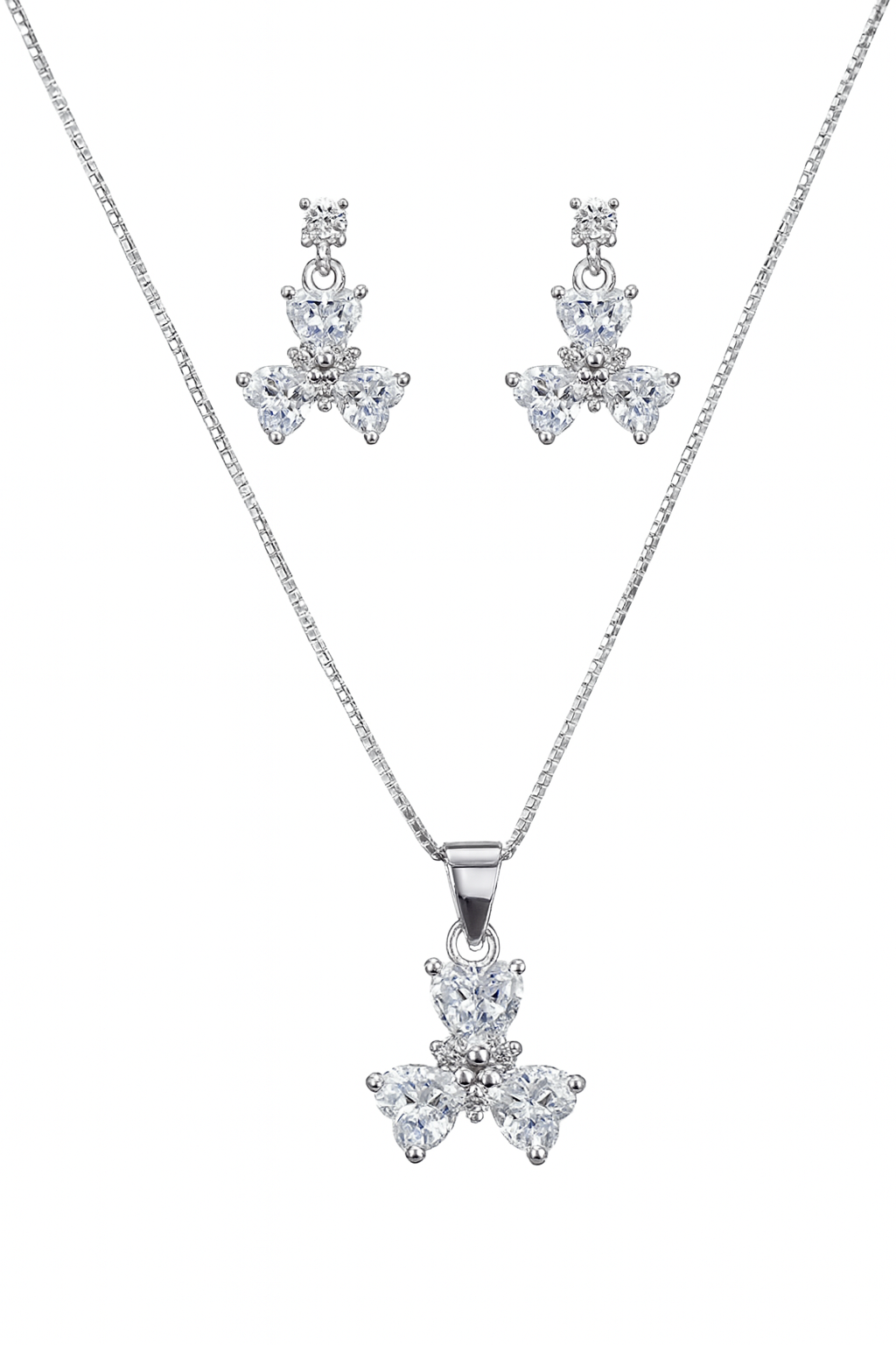 925 Sterling Silver Alana Pendant Set