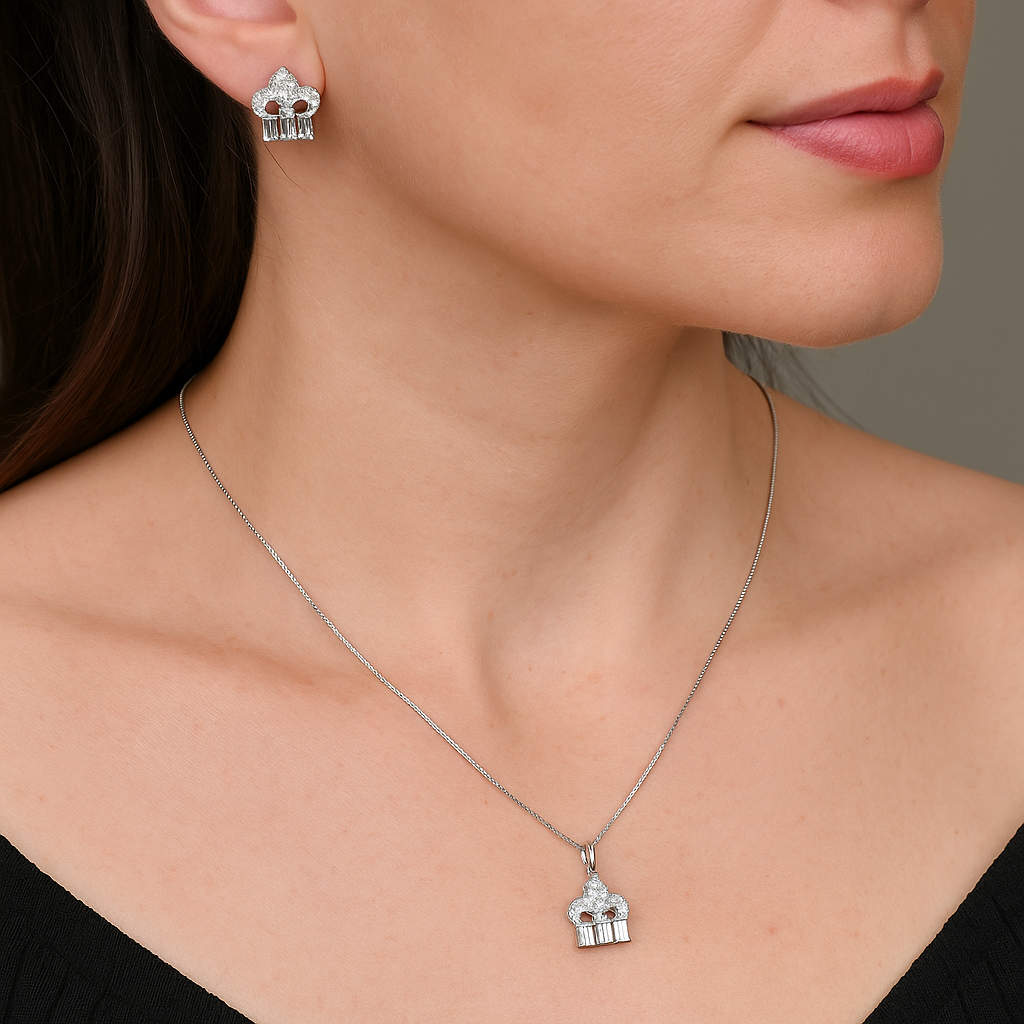 925 Sterling Silver Juliette Pendant Set