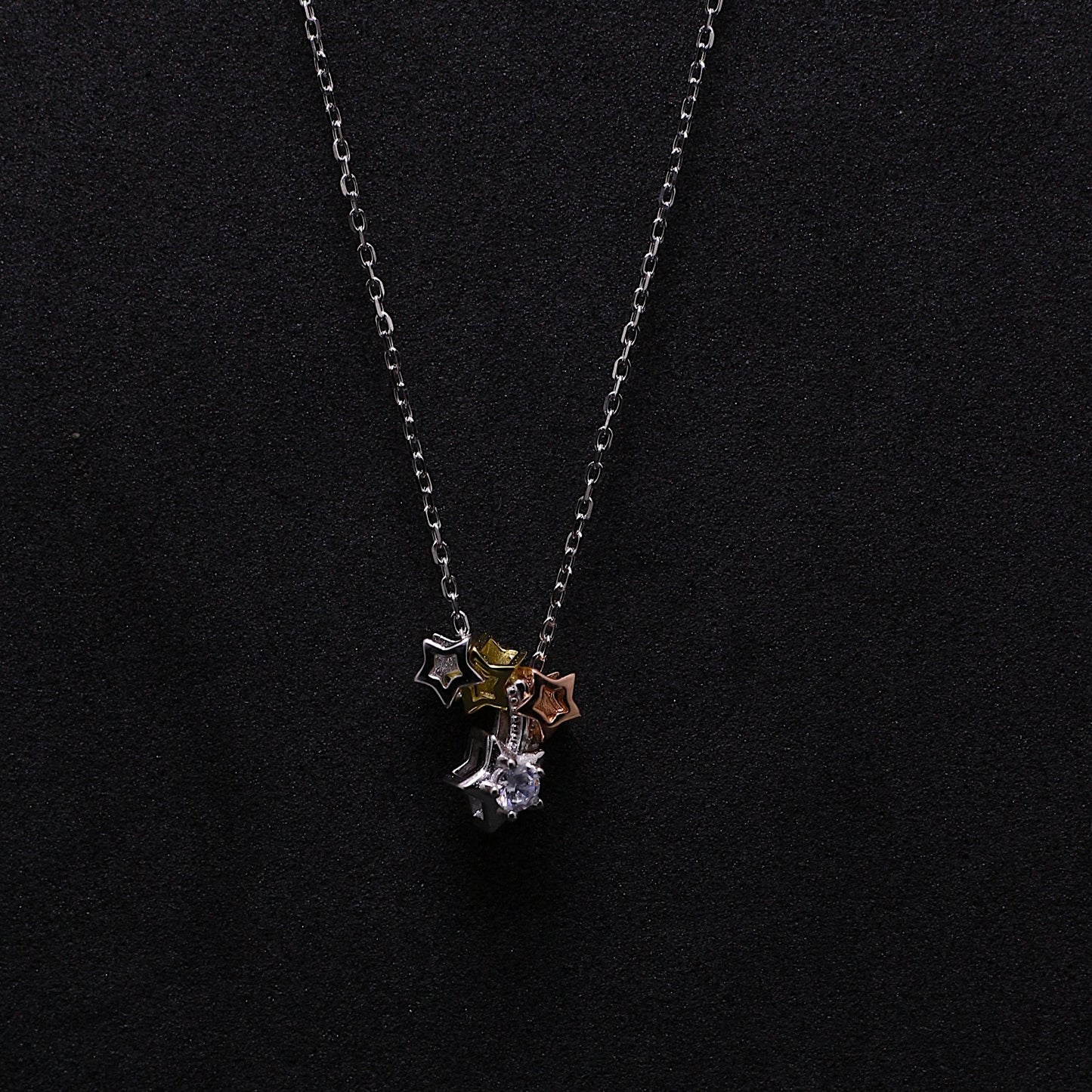 Silver Stars Necklace