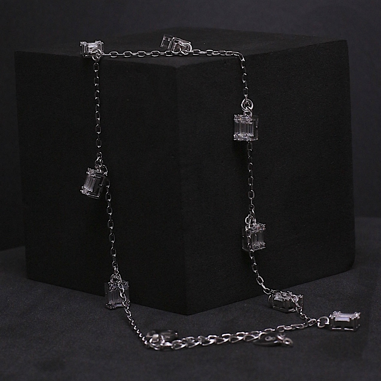Silver Natalie Anklet