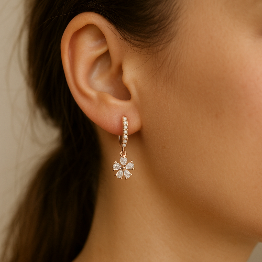 925 Sterling Silver June Earrings