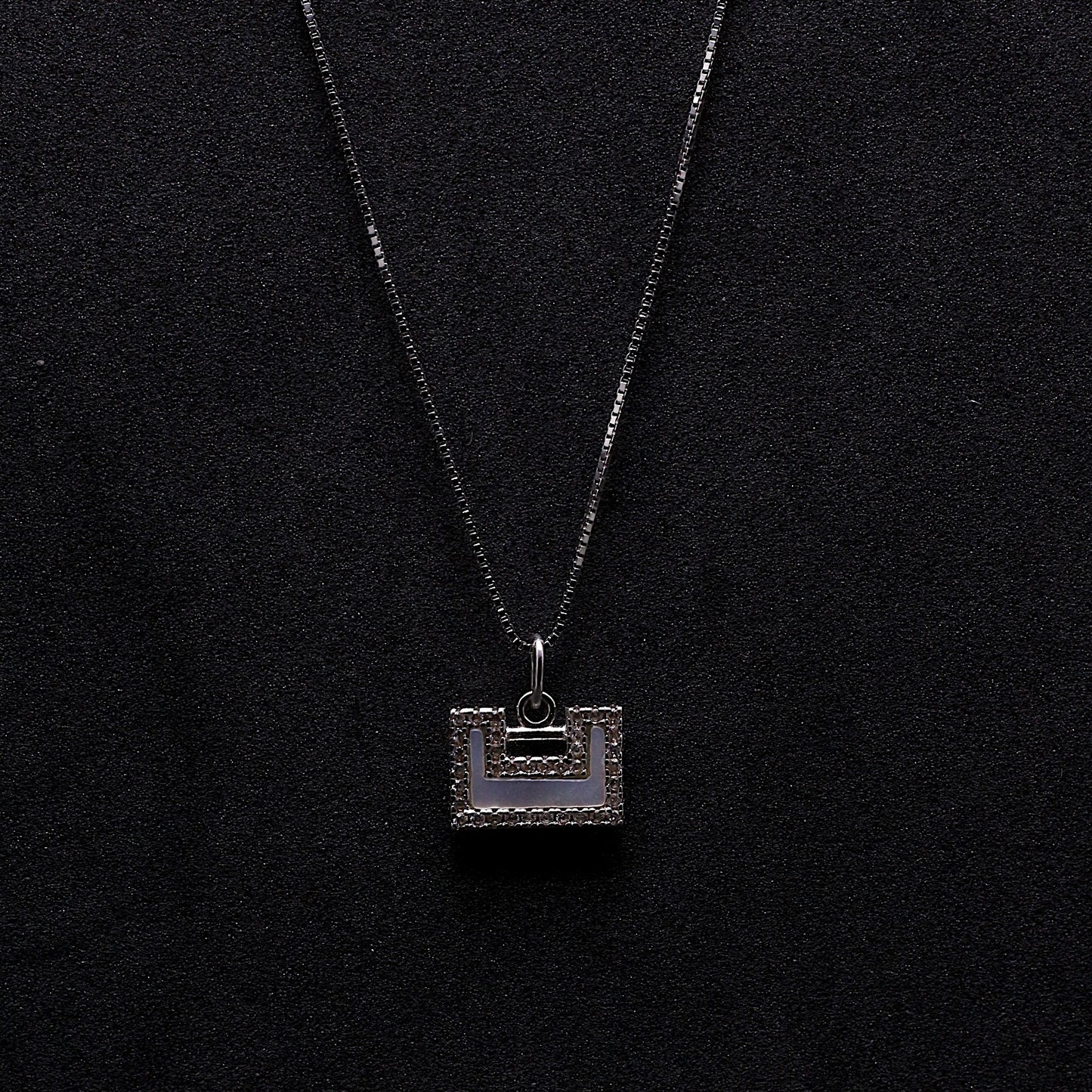 Silver Purse Necklace