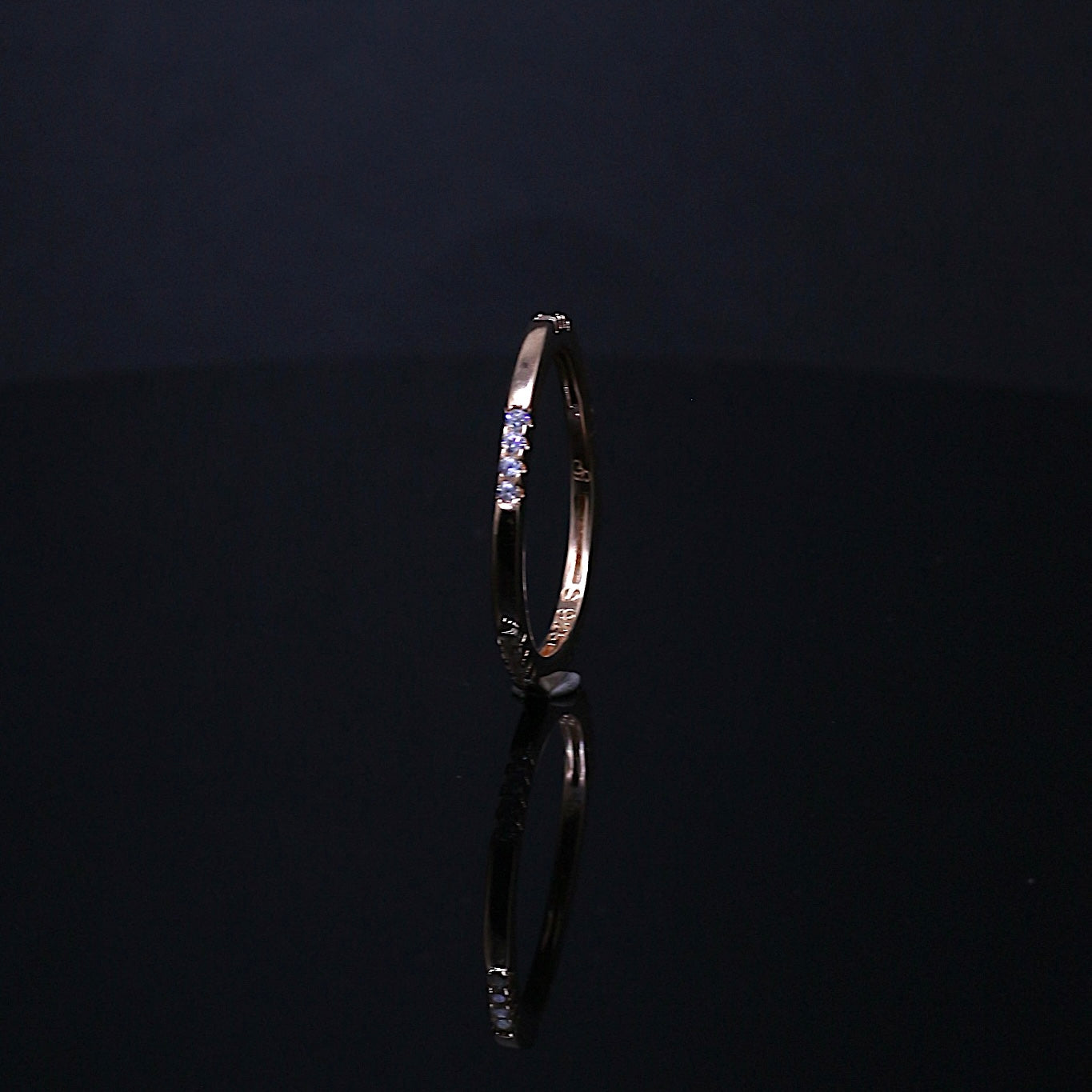 Silver Zinnia Band Ring