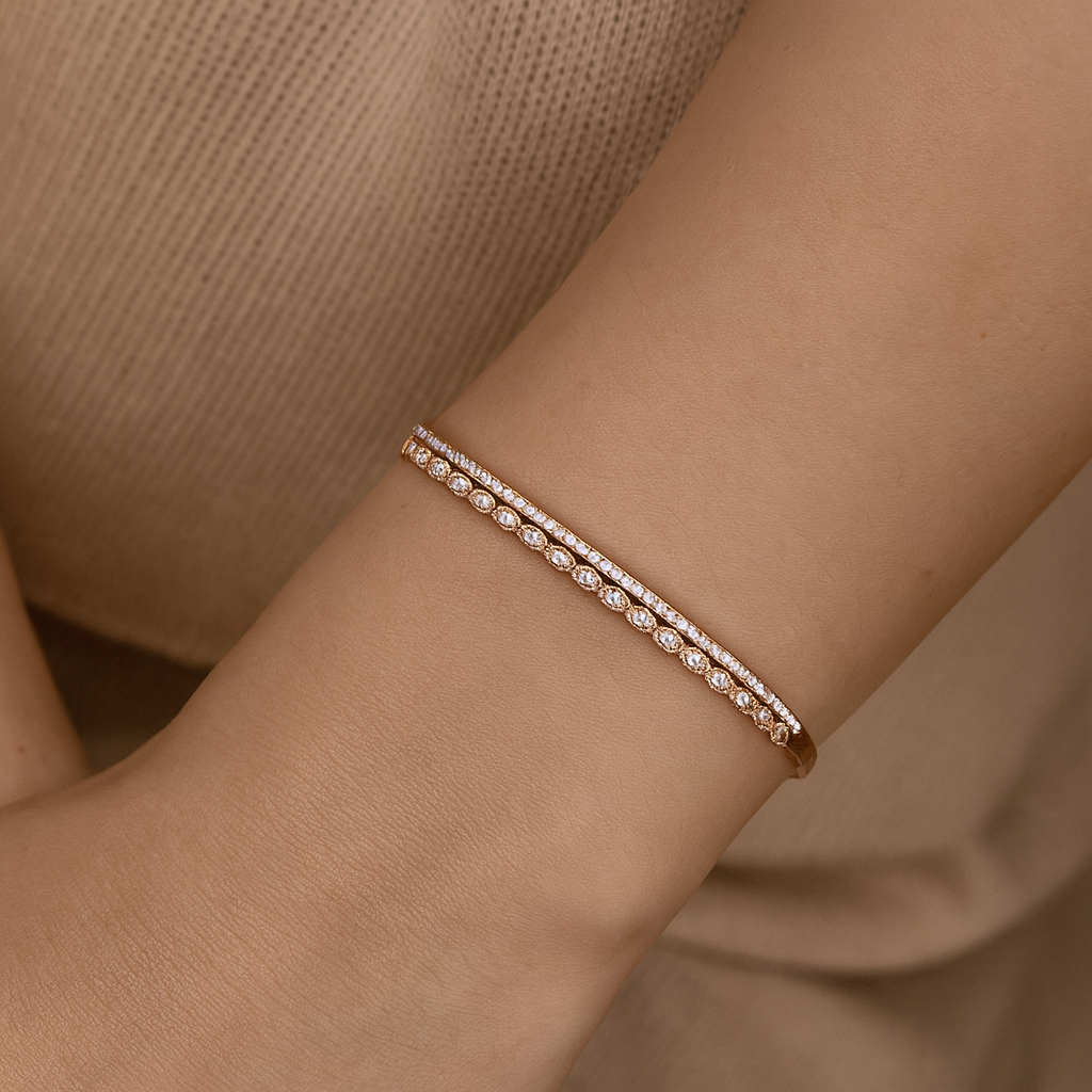 925 Sterling Silver Reagan Kada Bracelet