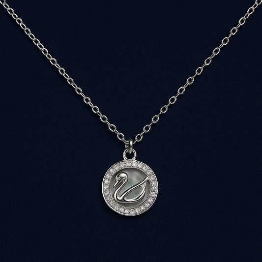 925 Sterling Silver April Necklace