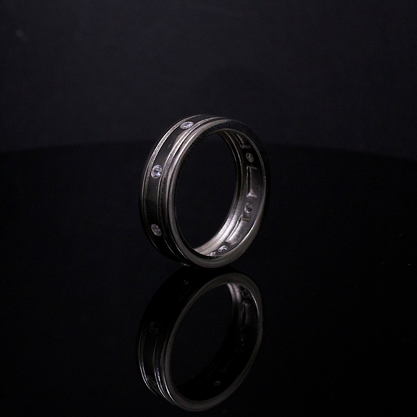 Silver Mark Band Ring