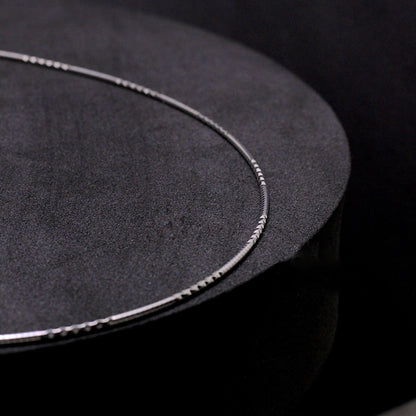Silver Stiff Necklace