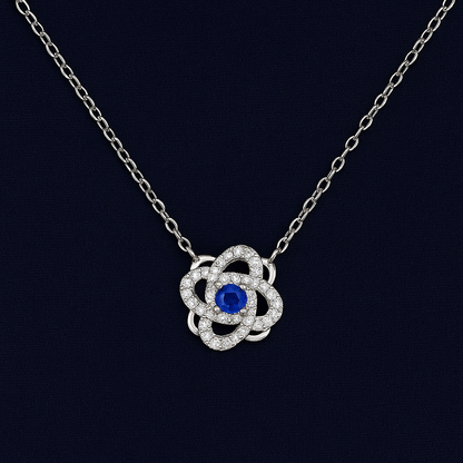 925 Sterling Silver Rotating Necklace