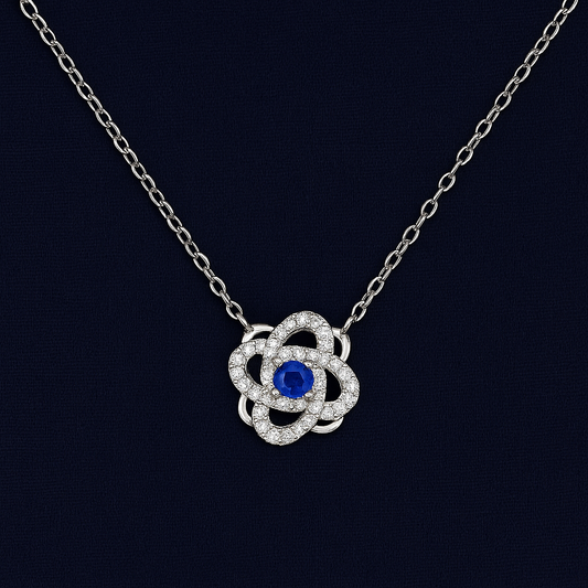 925 Sterling Silver Rotating Necklace