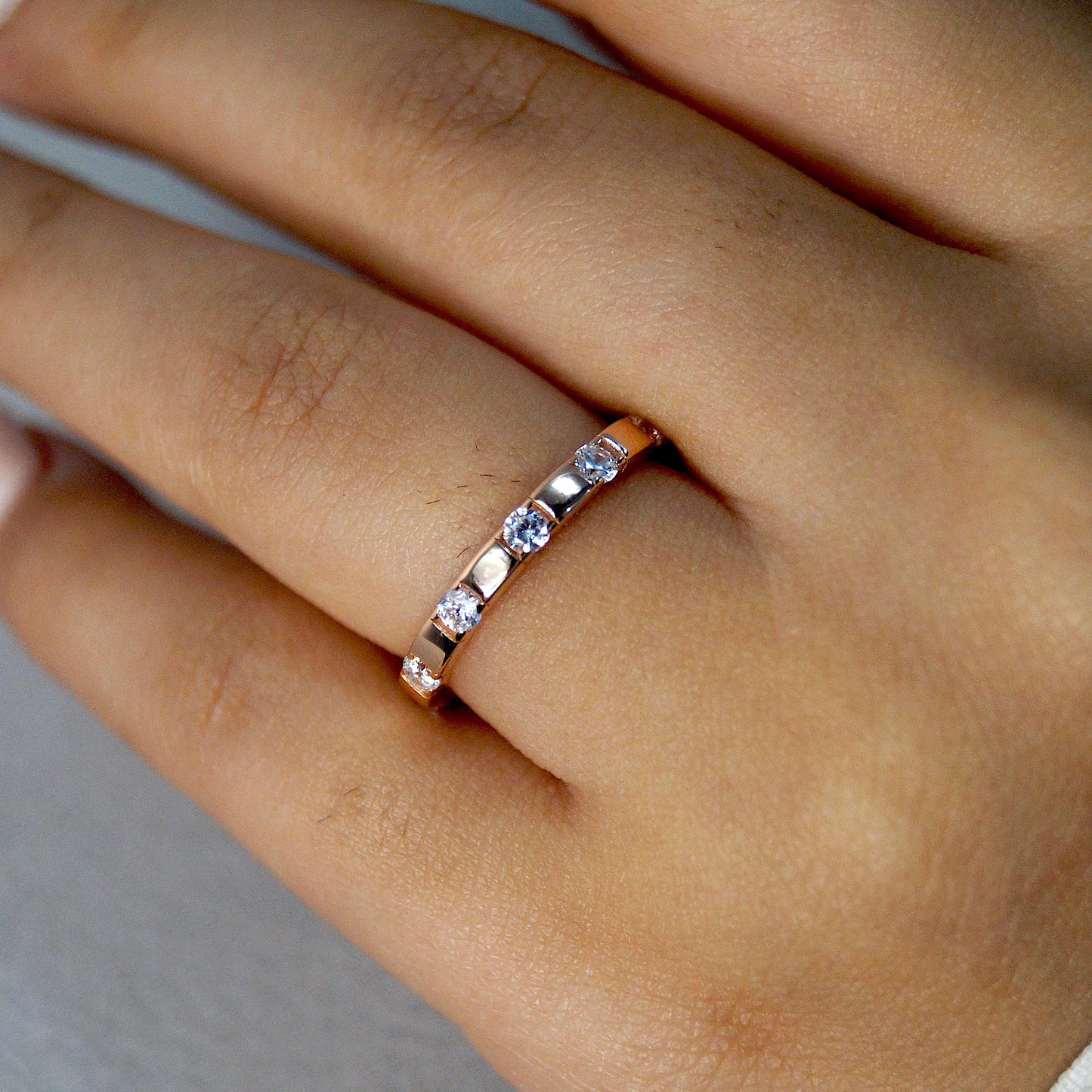 Silver Minimal Band Ring