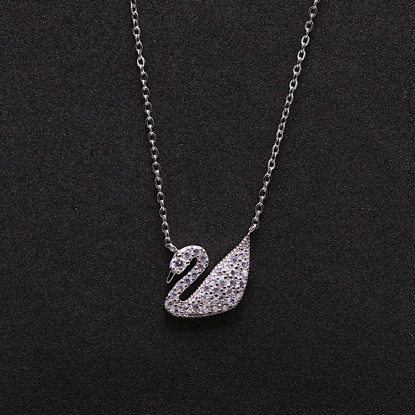 Silver Swan Necklace