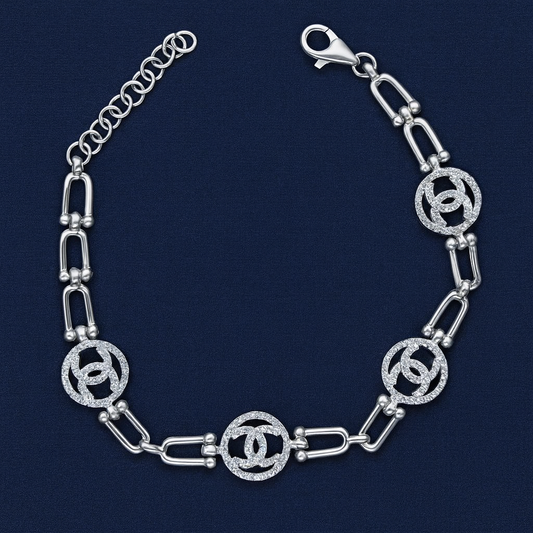 925 Sterling Silver Ivory Bracelet