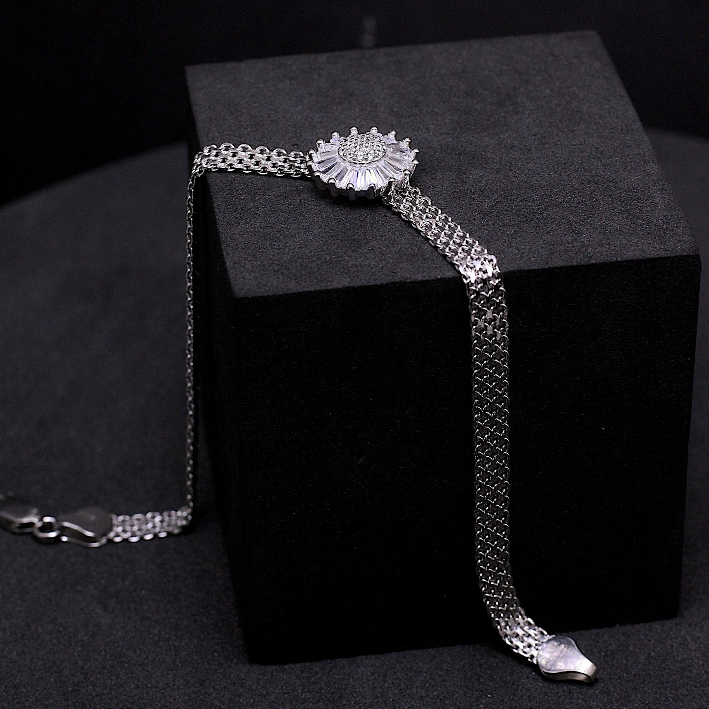 Silver Flower Bracelet