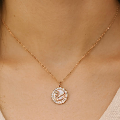 925 Sterling Silver April Necklace