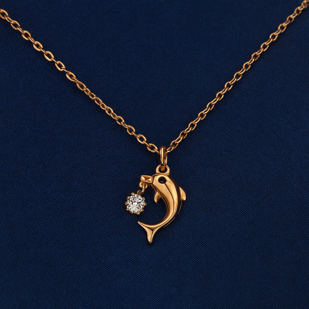 925 Sterling Silver Shark Necklace