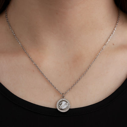 925 Sterling Silver April Necklace
