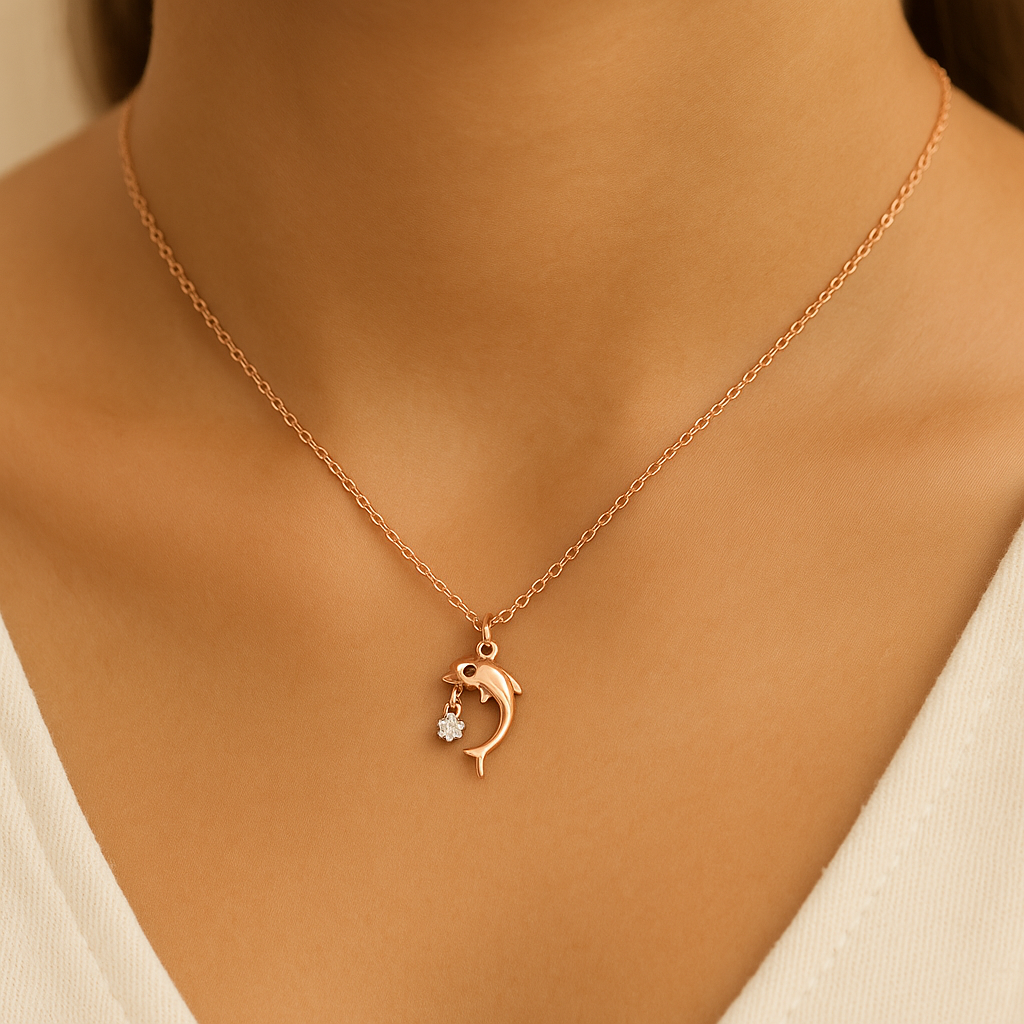 925 Sterling Silver Shark Necklace