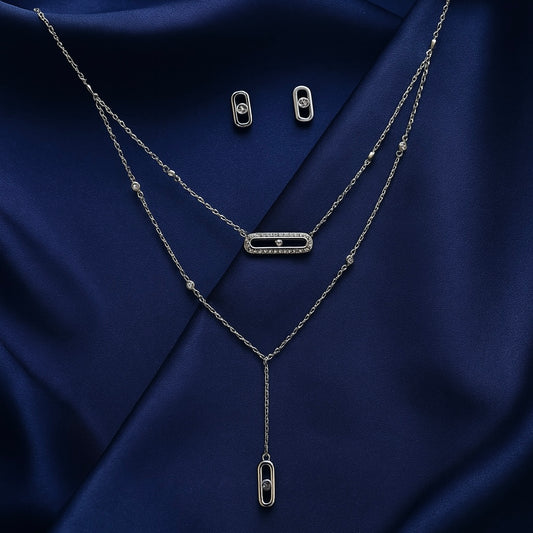 925 Sterling Silver Skylar Pendant Set