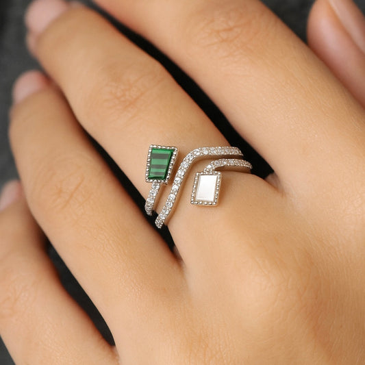 925 Sterling Silver Aurora Ring