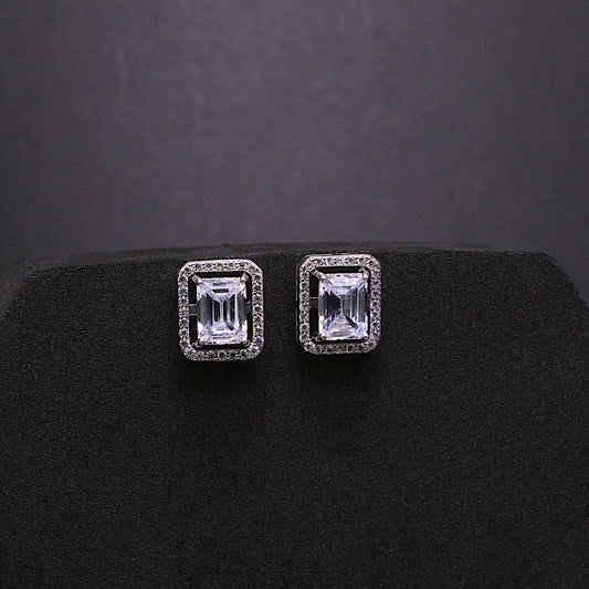 Silver Zia Earring