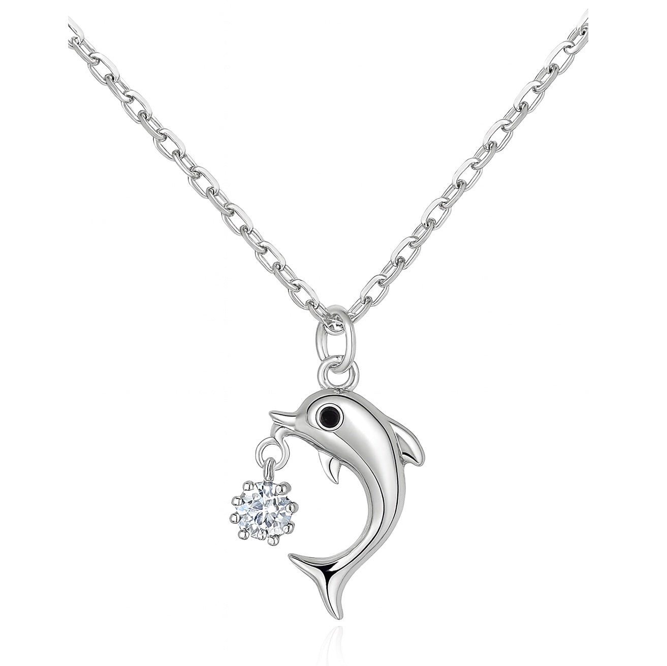 925 Sterling Silver Shark Necklace
