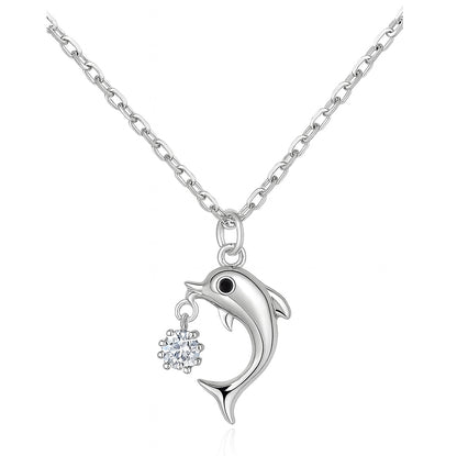 925 Sterling Silver Shark Necklace