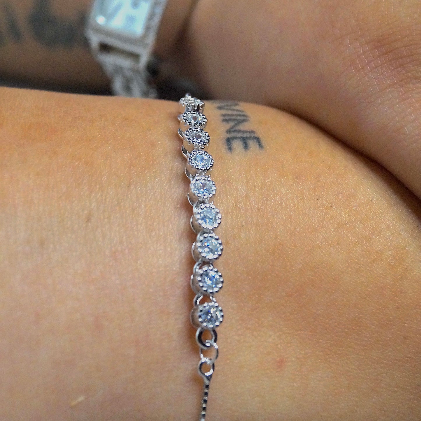 Silver Halo Bracelet