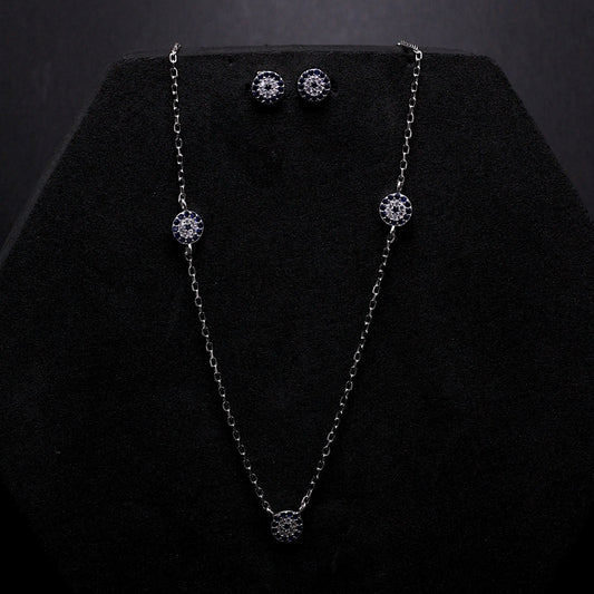 Silver Evil Eye Set