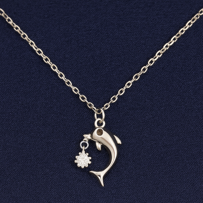 925 Sterling Silver Shark Necklace