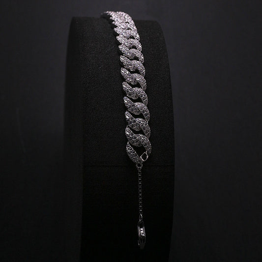 Silver Iced Bracelet