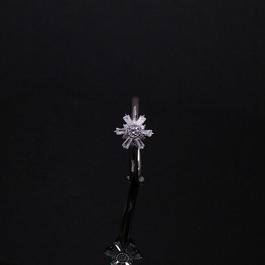 Silver Snowflake Ring