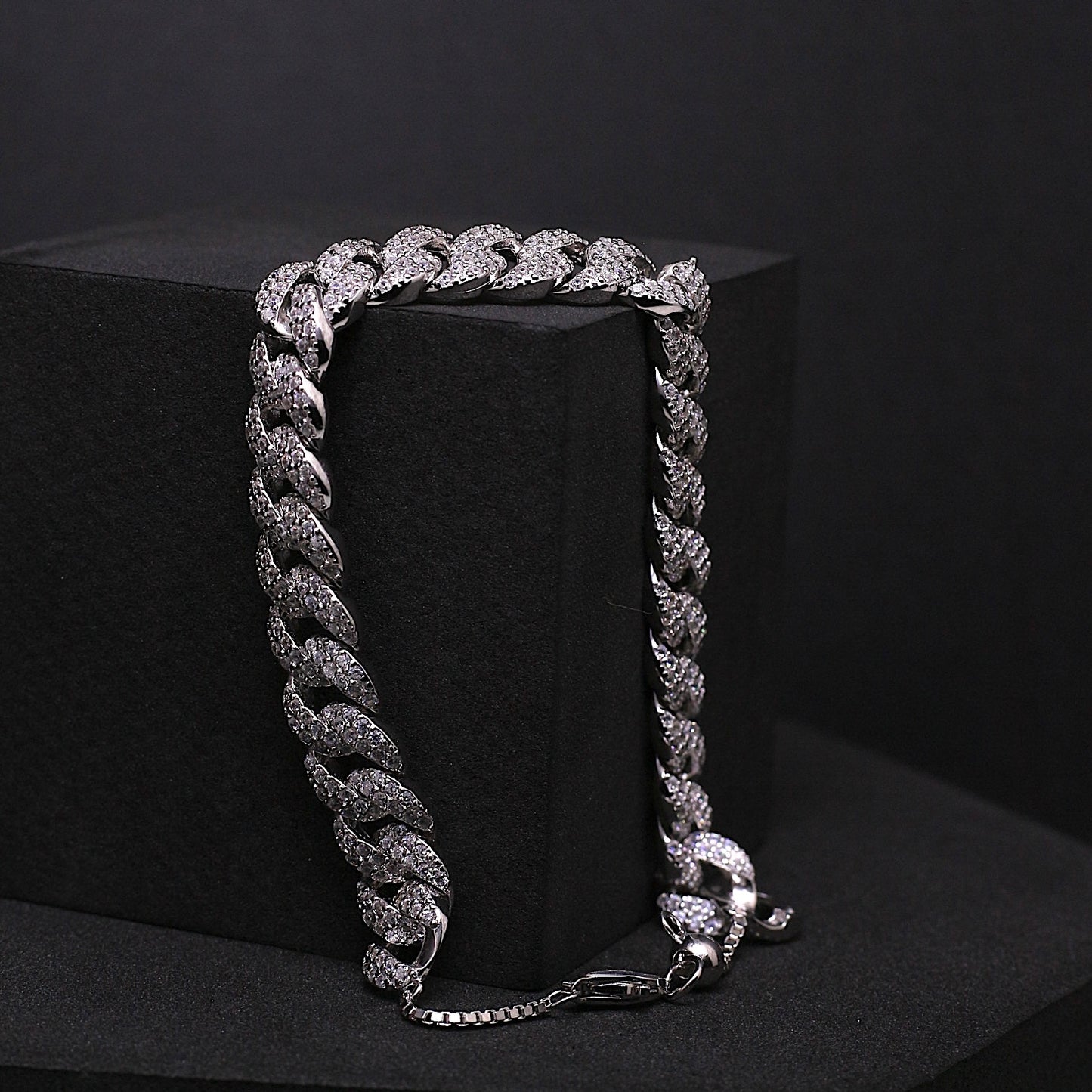 Silver Iced Bracelet