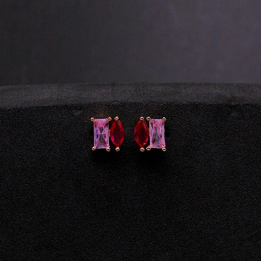 Pink Minimal Studs