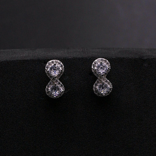 Silver Infinity Studs