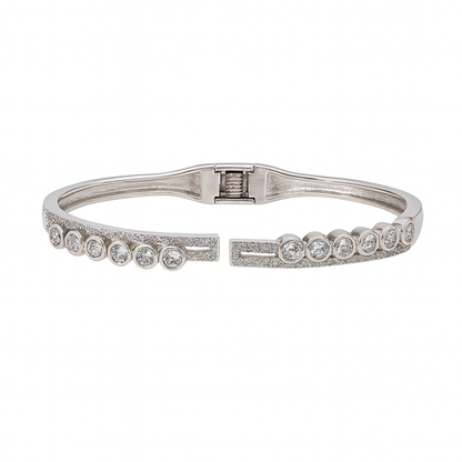 925 Sterling Silver Trinity Kada Bracelet