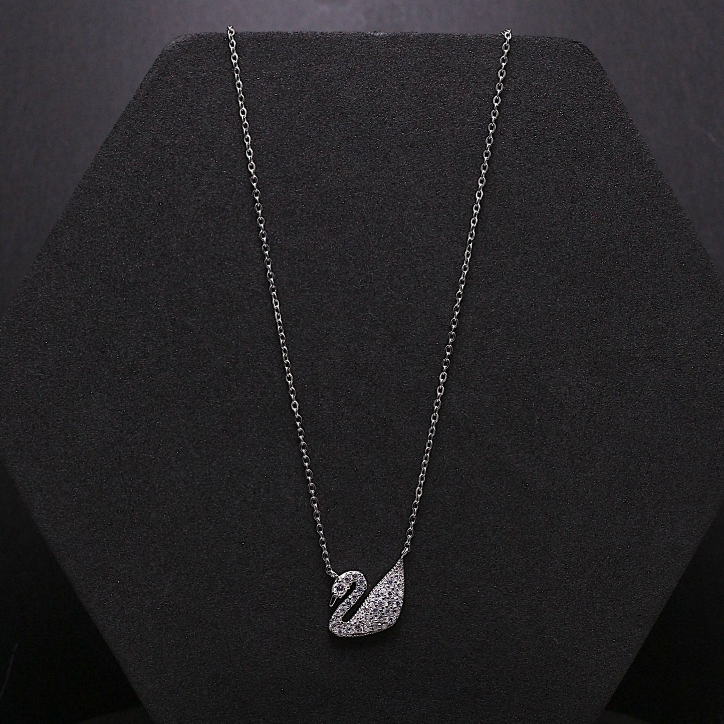 Silver Swan Necklace