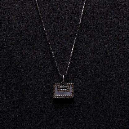 Silver Purse Necklace