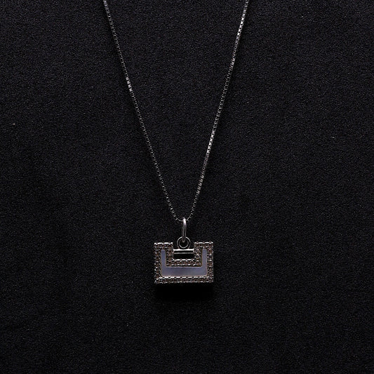 Silver Purse Necklace