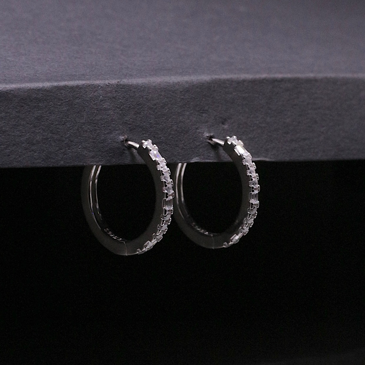 Silver Elena Hoops