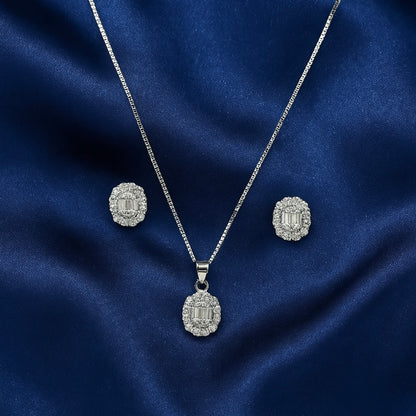 925 Sterling Silver Vivian Pendant Set