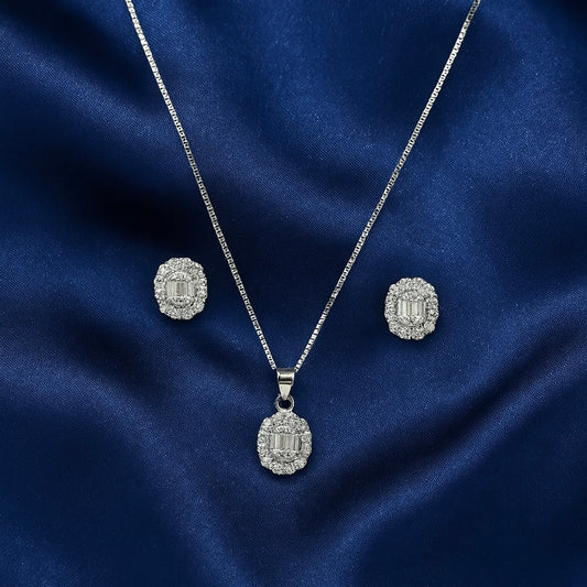 925 Sterling Silver Vivian Pendant Set