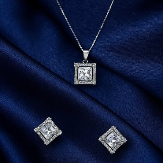 925 Sterling Silver Charlie Pendant Set