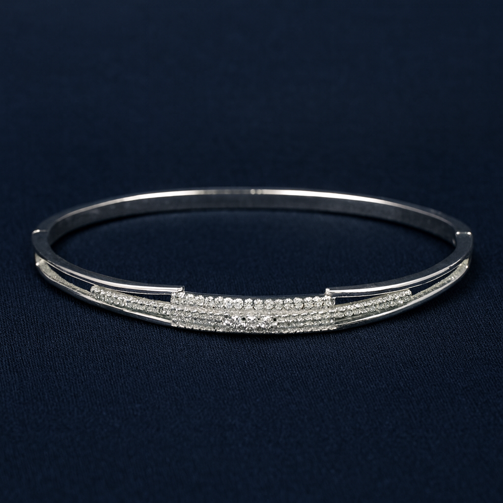 925 Sterling Silver Collins Kada Bracelet