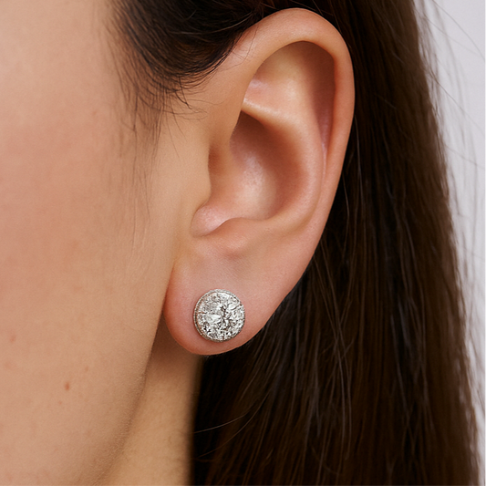 925 Sterling Silver Olive Studs