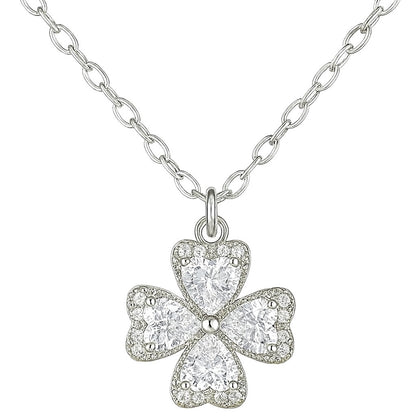 925 Sterling Silver Rotating Heart Necklace