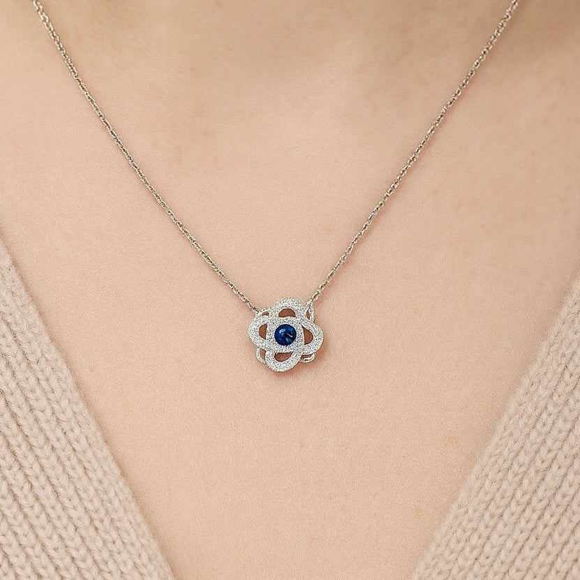 925 Sterling Silver Rotating Necklace